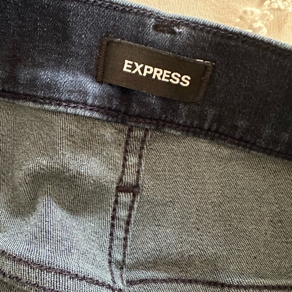 Skinny Mid Rise Express Jeans - Picture 3 of 5